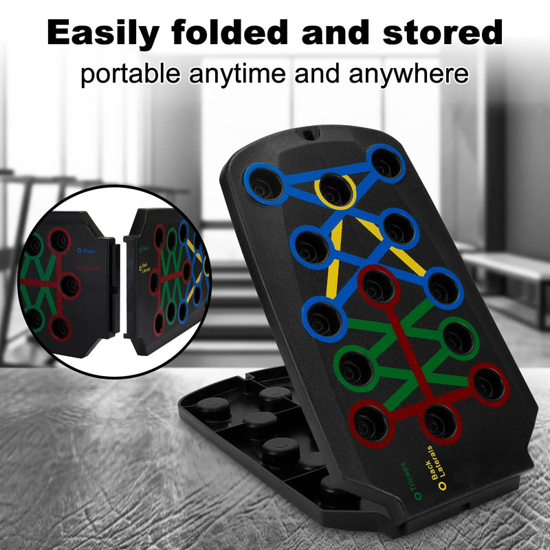 28 in 1 Push up Rack Board System Fitness Workout Train Home Gym Exercise Stands - Puck's