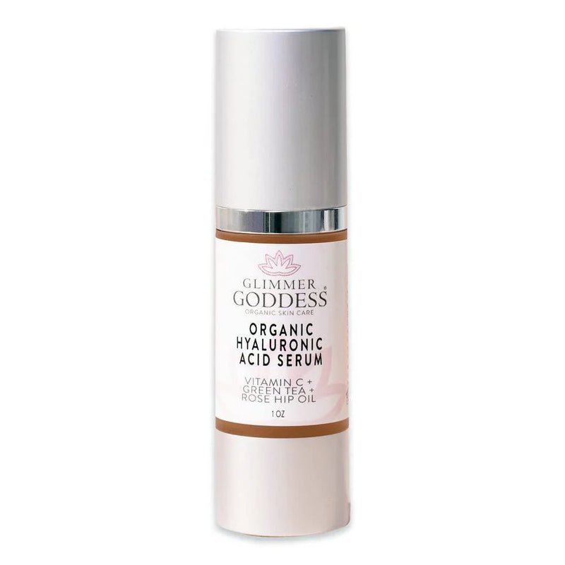 Organic Face Serum with Hyaluronic Acid Vitamin C Helps Reduce Fine Lines 1 Oz - Puck's
