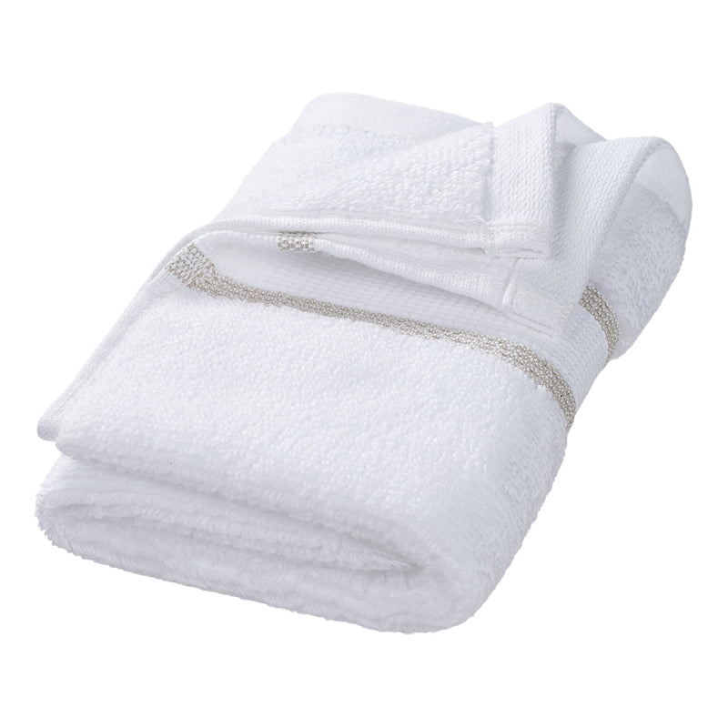 6-Piece Egyptian Cotton Striped Bath Coordinate Towel Set, Birchwood - Puck's