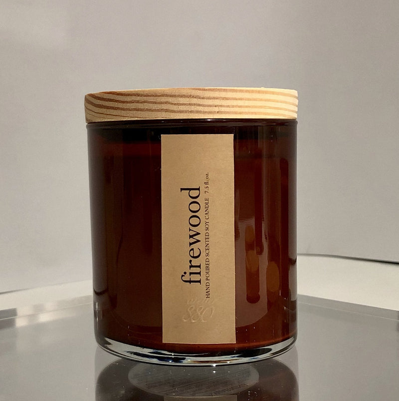 firewood scented candle - Puck's