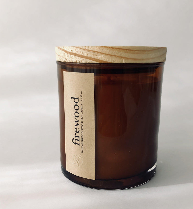 firewood scented candle - Puck's
