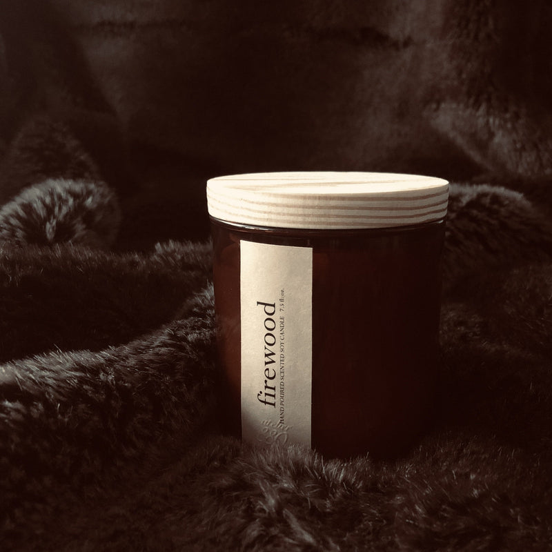 firewood scented candle - Puck's