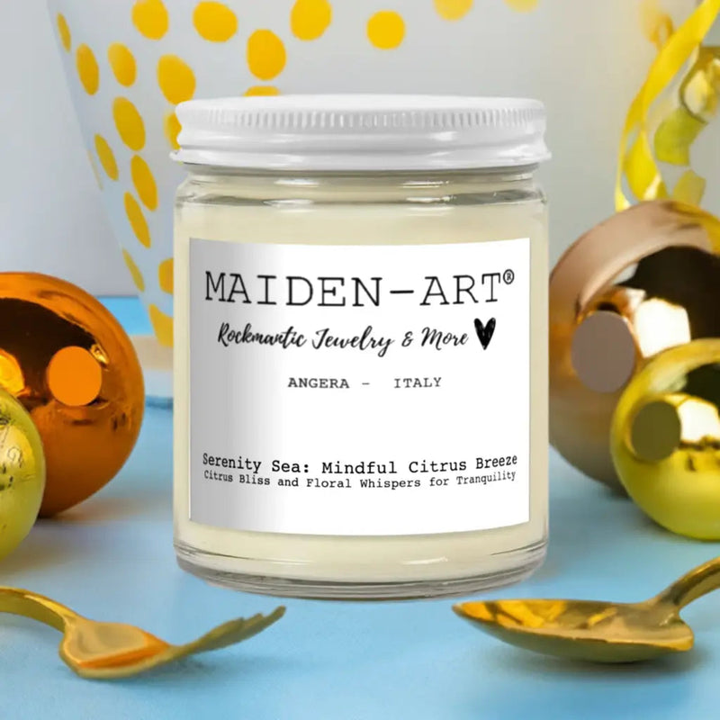Serenity Sea: Mindful Citrus Breeze - Candle for Mindfulness & Meditation - Puck's