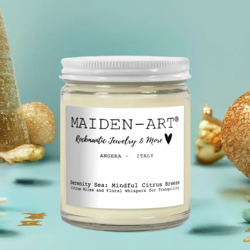 Serenity Sea: Mindful Citrus Breeze - Candle for Mindfulness & Meditation - Puck's