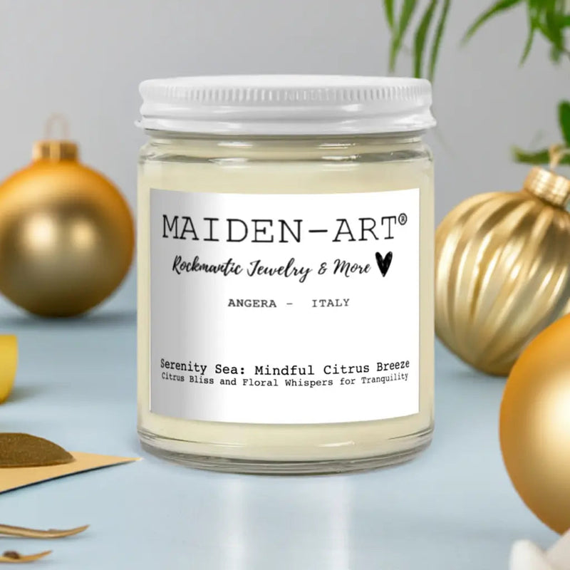 Serenity Sea: Mindful Citrus Breeze - Candle for Mindfulness & Meditation - Puck's