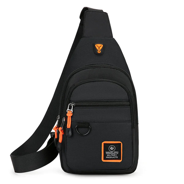 Men's Multi-layer Crossbody Bag - Puck's
