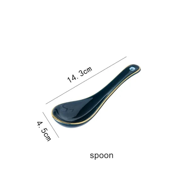 Blue Porcelain Dinner Plates - Puck's