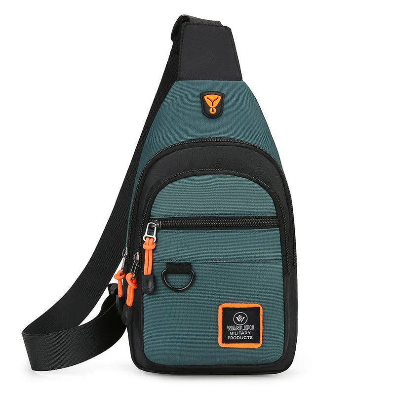 Men's Multi-layer Crossbody Bag - Puck's