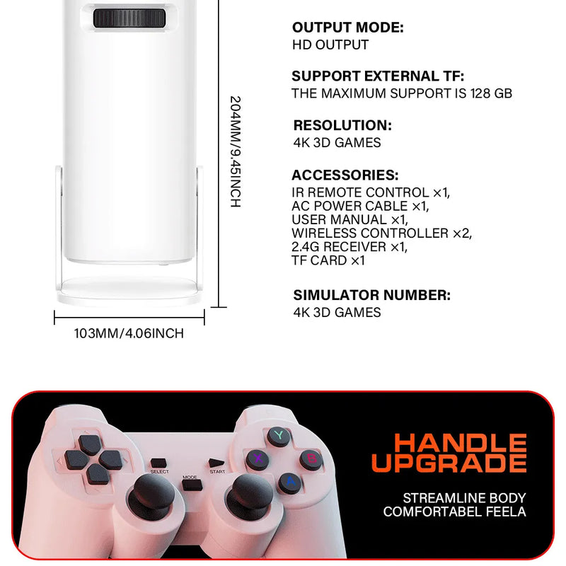 HD 4K Game Projector Clear And Smooth Game - Puck's
