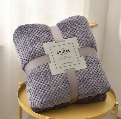 Cozy Coral Fleece Sofa Blanket - Puck's