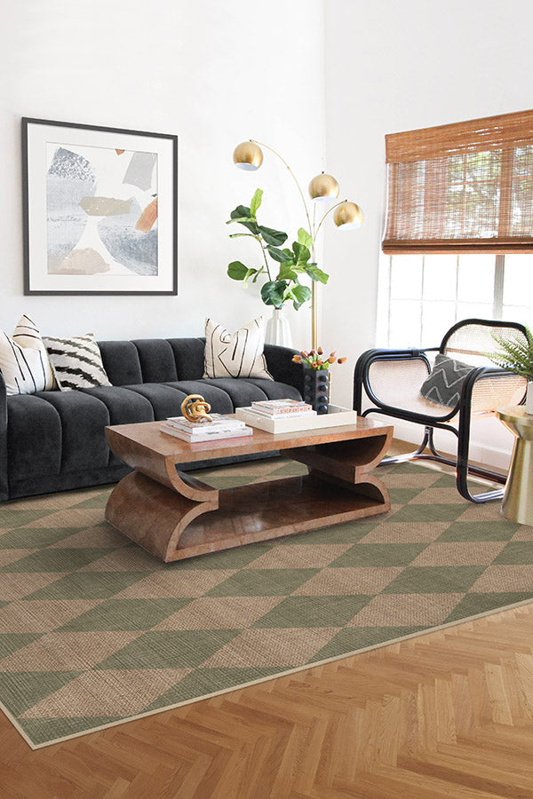 Palazzo Sage Green Re-Jute Rug - Puck's