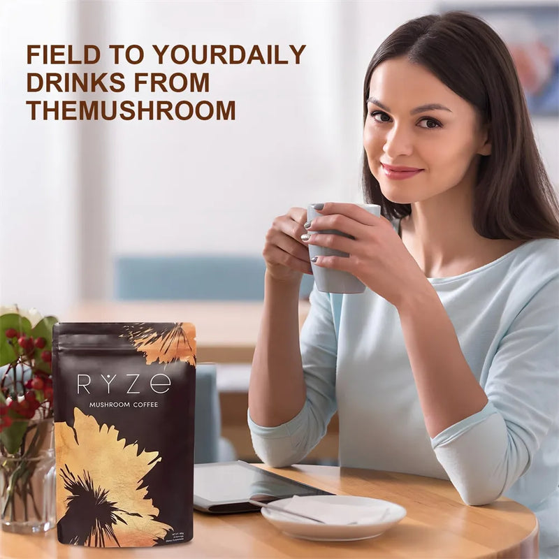 Mushroom Ground Coffee Sucrose-free Low Fat Coffee - Puck's