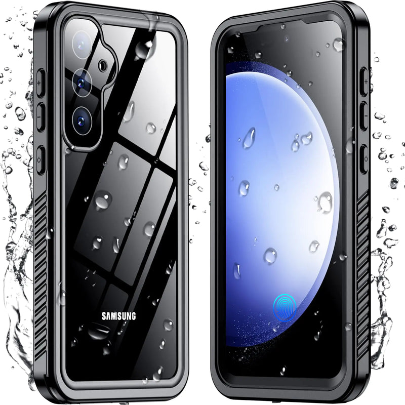 Temdan Crystal Clear Designed for Samsung Galaxy S23 Case,[Anti-Yellowing][Military Grade Drop-Proof] Slim Fit Soft TPU + PC Shockproof Case-Clear - Puck's