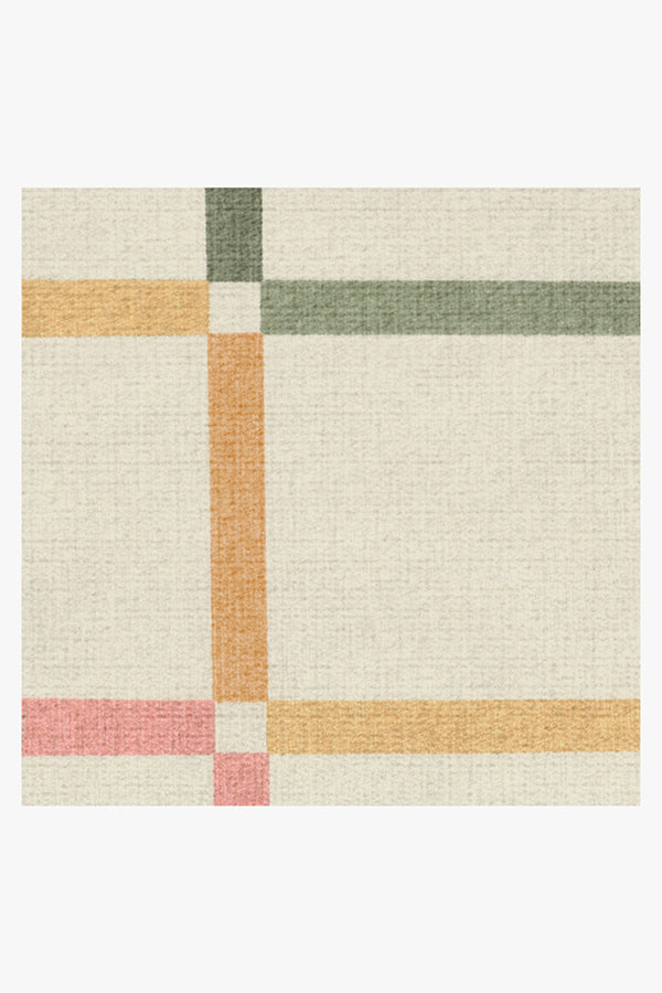 The Home Edit Joanna Ivory Rainbow Tufted Rug - Puck's