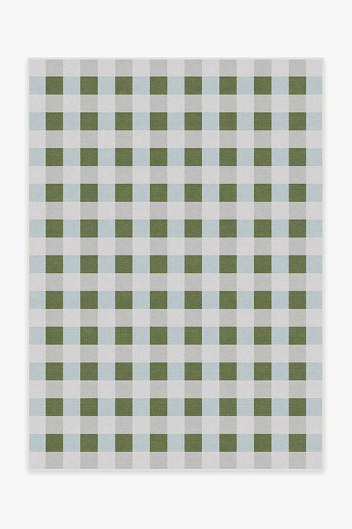 The Home Edit Sutton Moss Green & Blue Tufted Rug - Puck's