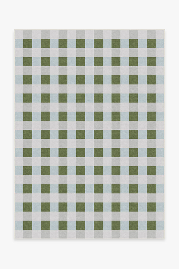 The Home Edit Sutton Moss Green & Blue Tufted Rug - Puck's