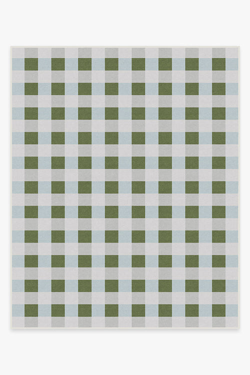 The Home Edit Sutton Moss Green & Blue Tufted Rug - Puck's