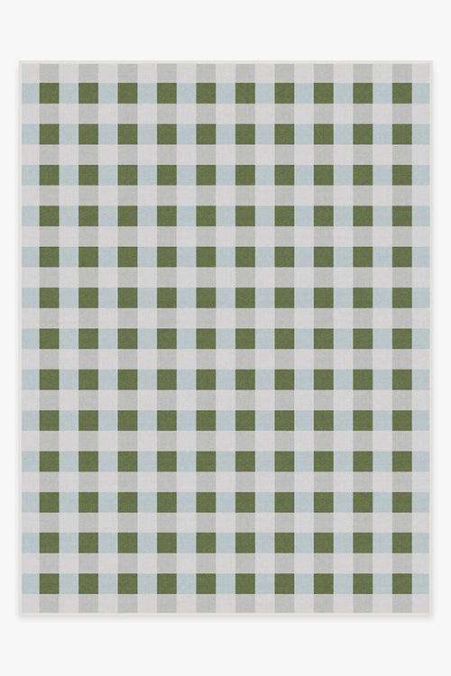 The Home Edit Sutton Moss Green & Blue Tufted Rug - Puck's