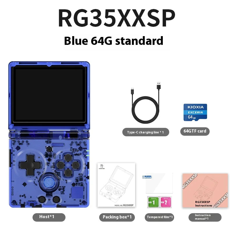 AMPOWN RG35XXSP Foldable Retro Handheld Game Console - Puck's
