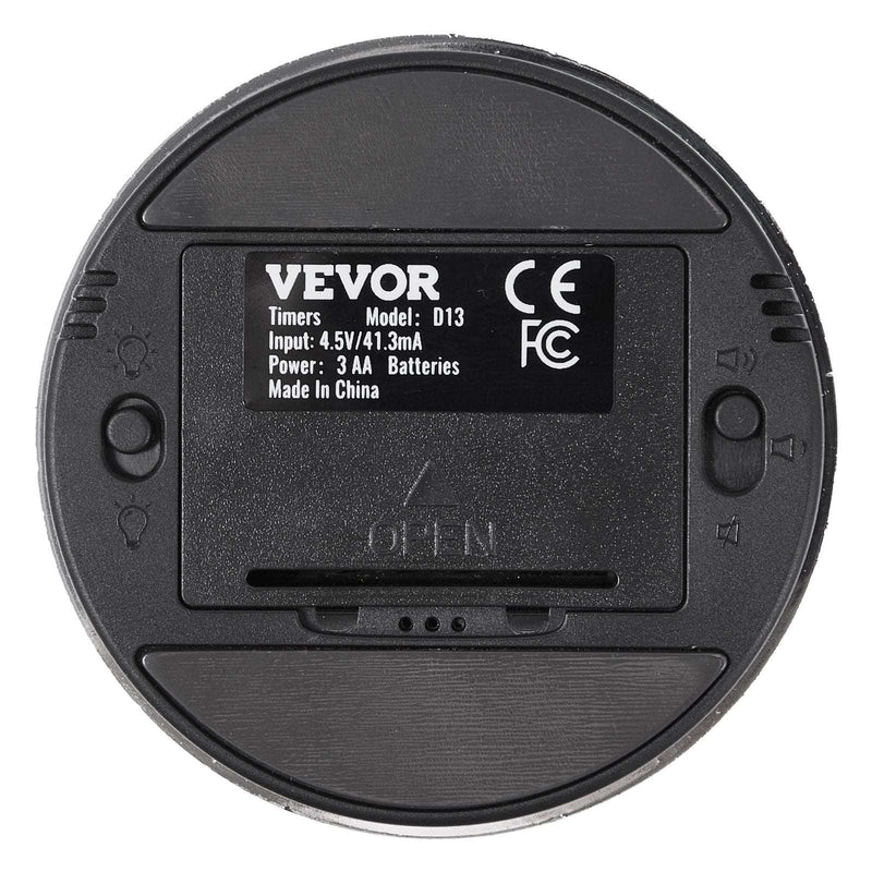 VEVOR Digital Kitchen Timer Magnetic Countdown Countup Timer & Large LED Display - Puck's