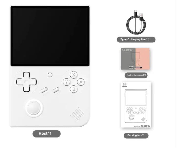 RG40XX Vertical Large Screen Video Game - Puck's