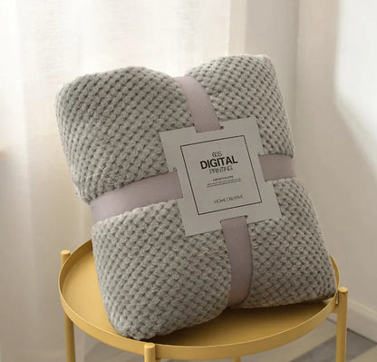 Cozy Coral Fleece Sofa Blanket - Puck's