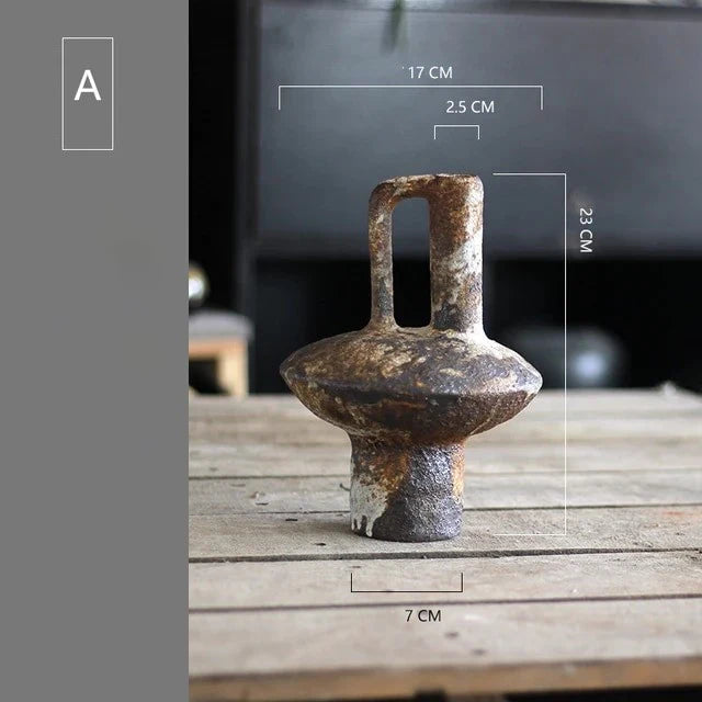 Rustic Ancient Vessel Ceramic Vase - Puck's