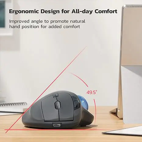 Wireless Trackball Ergonomic Mouse - Puck's