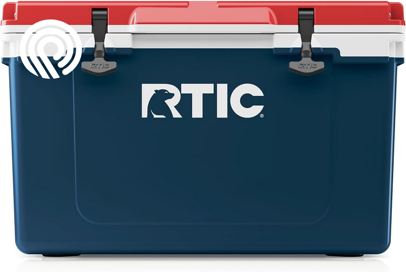 RTIC Ultra-Light 52 Quart Hard Cooler Insulated Portable Ice Chest Box for Beach, Drink, Beverage, Camping, Picnic, Fishing, Boat, Barbecue, 30% Lighter than Rotomolded Coolers