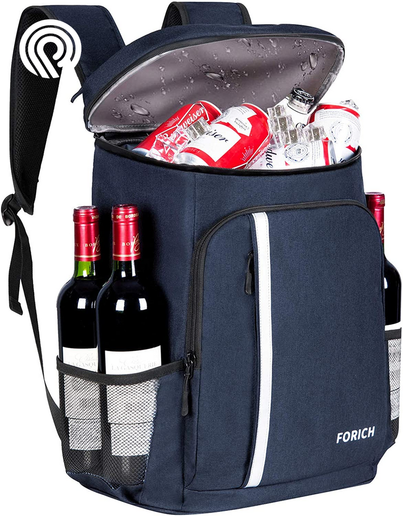FORICH Backpack Cooler Leakproof Insulated Waterproof Backpack Cooler Bag, Lightweight Soft Beach Cooler Backpack for Men Women to Work Lunch Picnics Camping Hiking, 30 Cans
