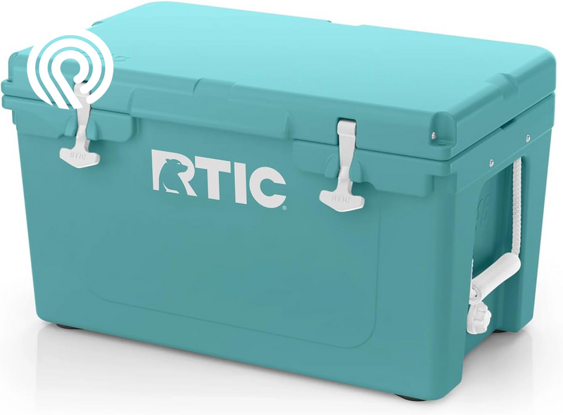 RTIC 65 QT Ultra-Tough Cooler Hard Insulated Portable Ice Chest Box for Beach, Drink, Beverage, Camping, Picnic, Fishing, Boat, Barbecue
