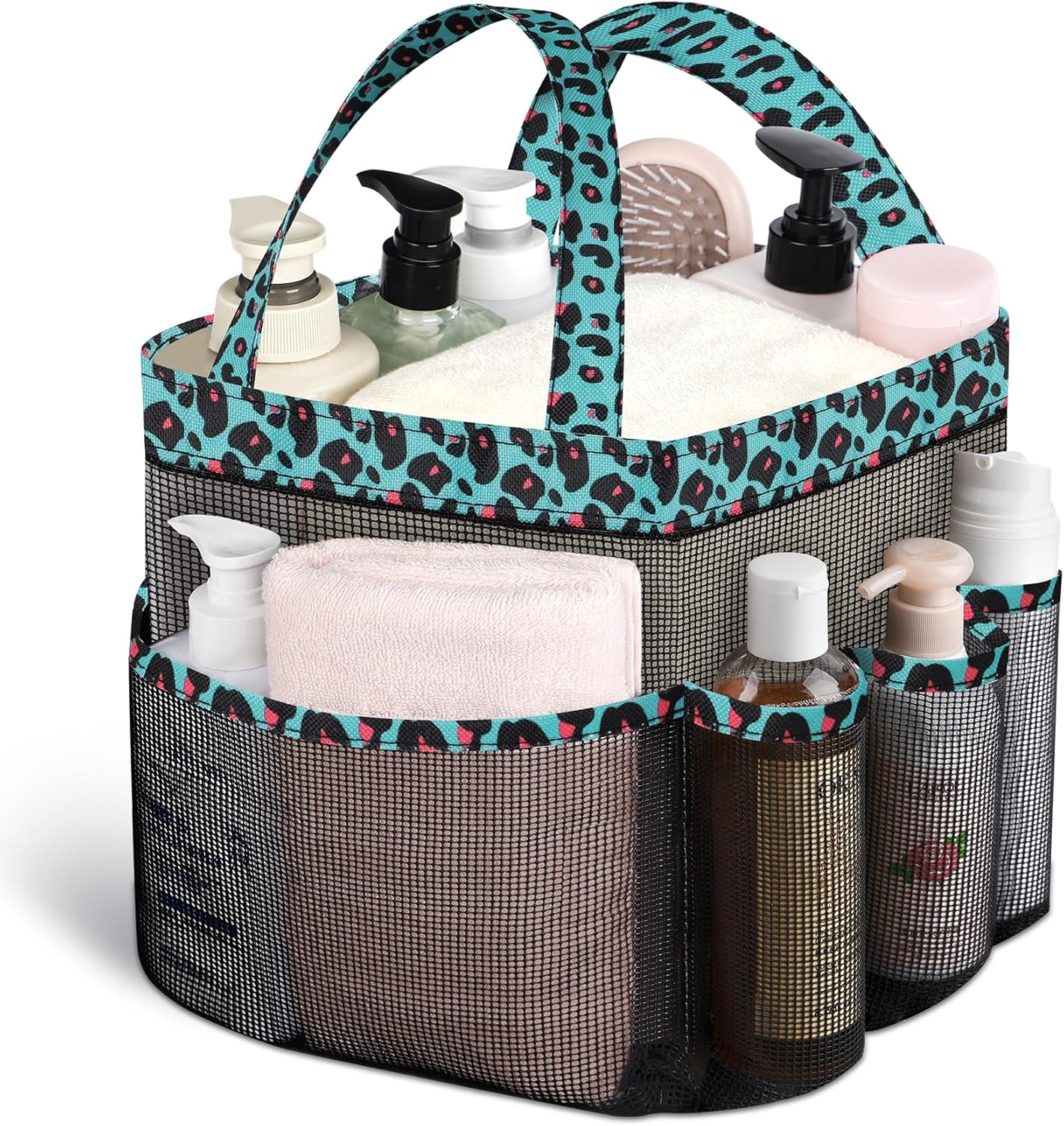 Attmu Mesh Shower Caddy Portable, Quick Dry Hanging Shower Tote Bag for College Dorm Room Essentials, Large Capacity Shower Caddy Dorm for Bathroom Gym Swimming