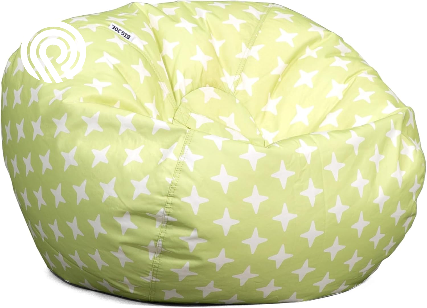 Big Joe Classic Bean Bag Chair, Red Smartmax, Durable Polyester Nylon Blend, 2 Feet Round