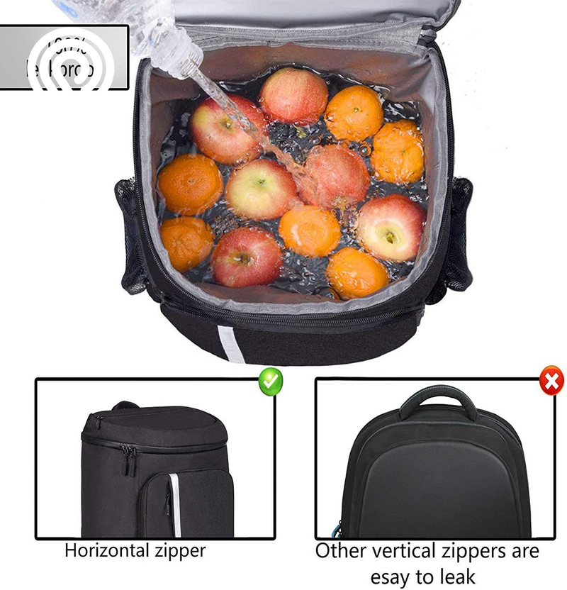 FORICH Backpack Cooler Leakproof Insulated Waterproof Backpack Cooler Bag, Lightweight Soft Beach Cooler Backpack for Men Women to Work Lunch Picnics Camping Hiking, 30 Cans