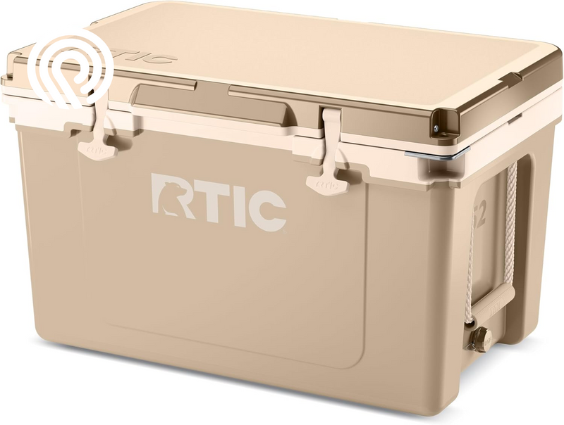 RTIC Ultra-Light 52 Quart Hard Cooler Insulated Portable Ice Chest Box for Beach, Drink, Beverage, Camping, Picnic, Fishing, Boat, Barbecue, 30% Lighter than Rotomolded Coolers