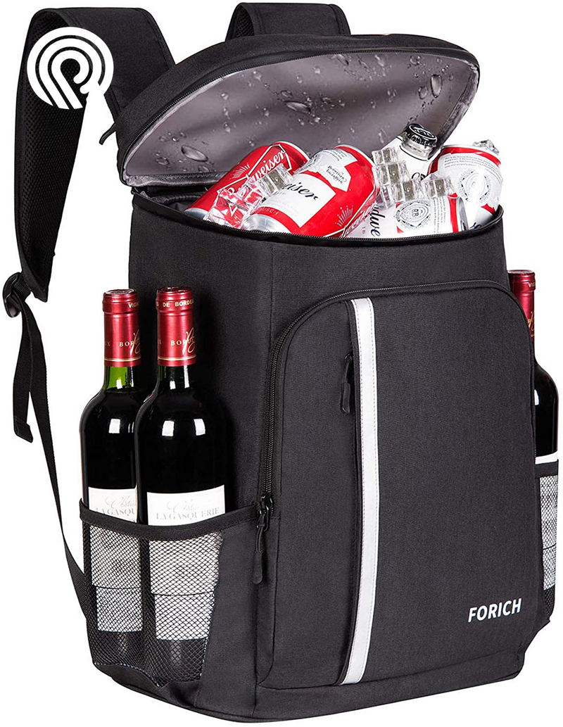 FORICH Backpack Cooler Leakproof Insulated Waterproof Backpack Cooler Bag, Lightweight Soft Beach Cooler Backpack for Men Women to Work Lunch Picnics Camping Hiking, 30 Cans