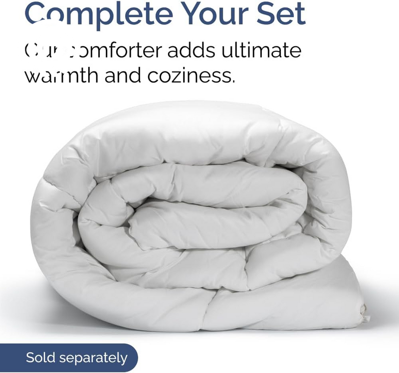 Extra Deep Twin Sheet Set - 4 Piece Breathable & Cooling Sheets - Hotel Luxury Bedding Set with 18-24 Inch Extra Deep Pockets - Easy Fit - Super Soft, Wrinkle Free and Comfy - Light Blue, Twin Size