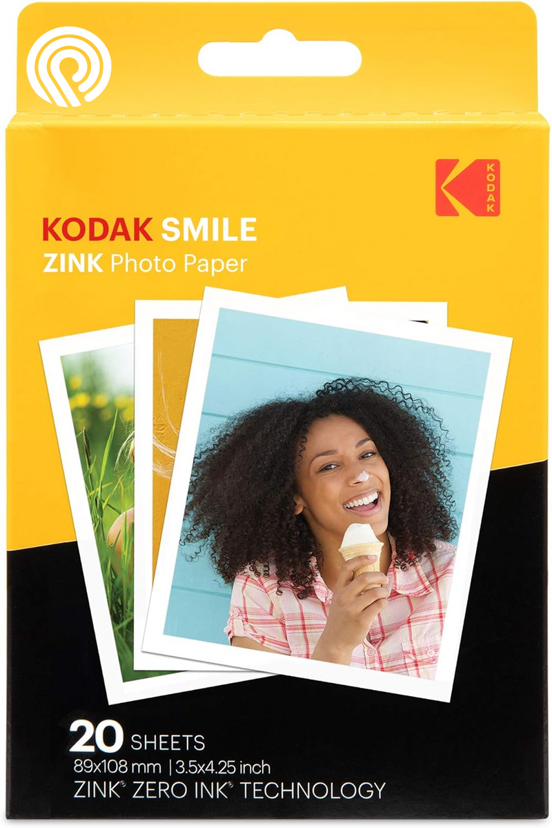 KODAK Smile Classic Digital Instant Camera with Bluetooth (Red) Travel Kit