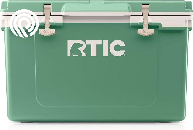 RTIC Ultra-Light 52 Quart Hard Cooler Insulated Portable Ice Chest Box for Beach, Drink, Beverage, Camping, Picnic, Fishing, Boat, Barbecue, 30% Lighter than Rotomolded Coolers