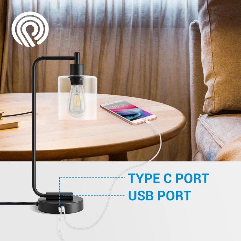Graeme Paden Dimmable Table Lamp with Usb and Touch Control