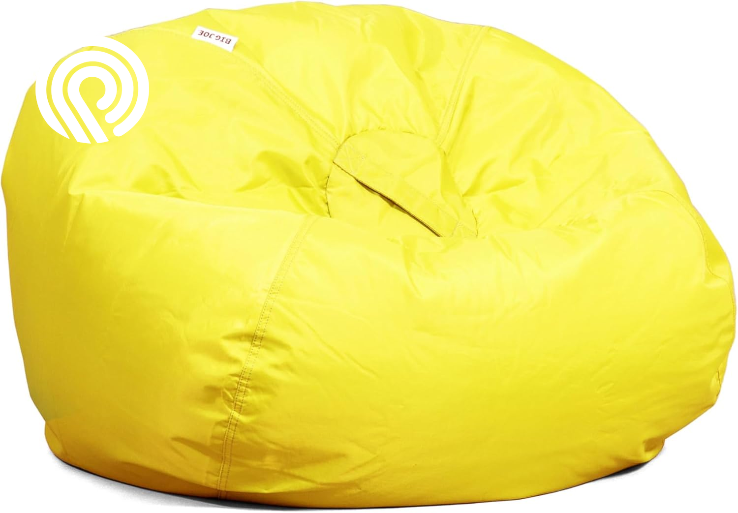 Big Joe Classic Bean Bag Chair, Red Smartmax, Durable Polyester Nylon Blend, 2 Feet Round