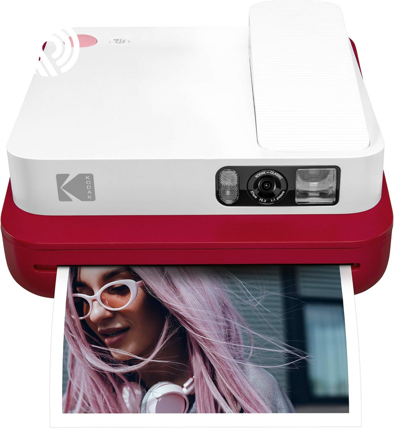KODAK Smile Classic Digital Instant Camera with Bluetooth (Red) Travel Kit