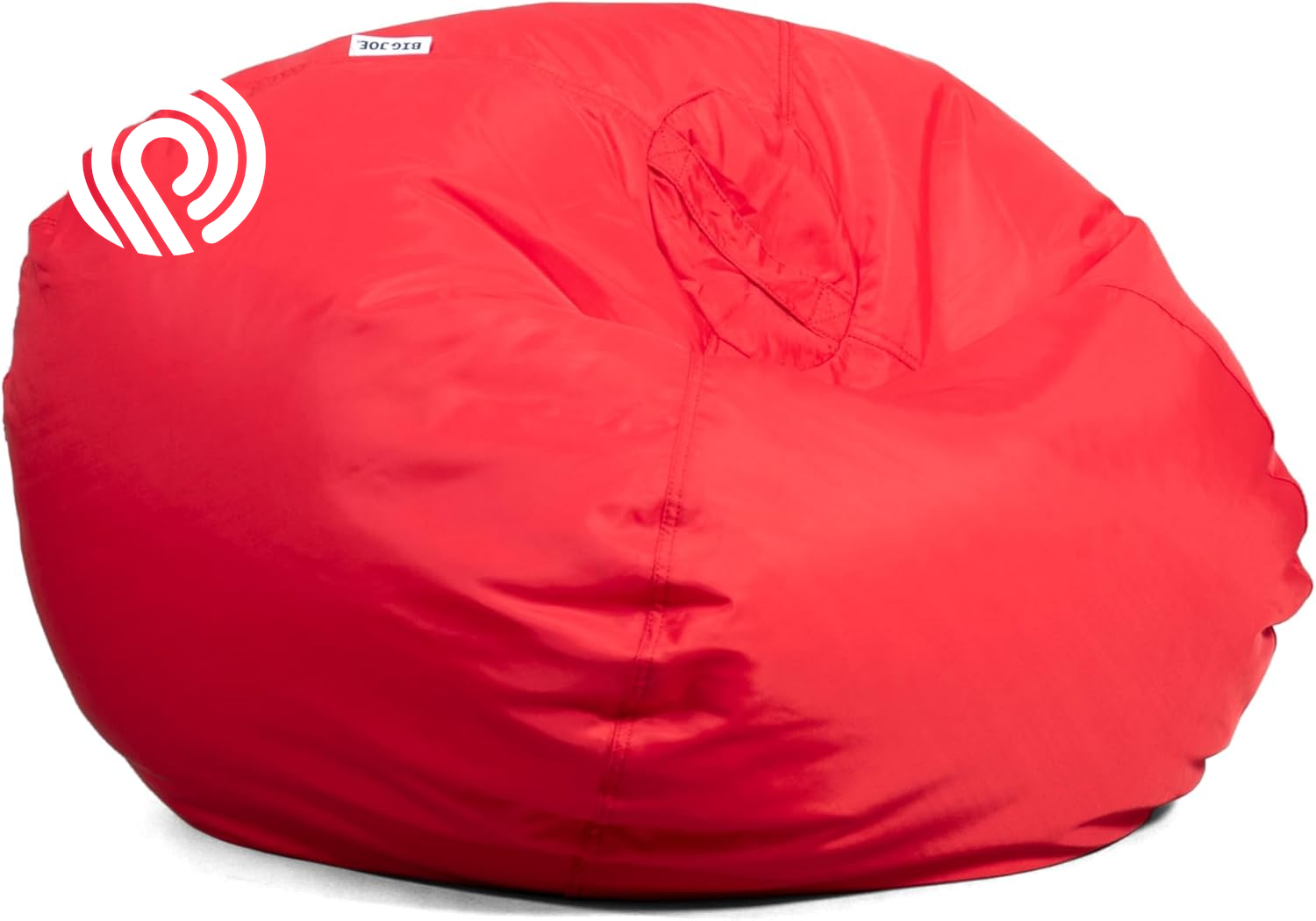 Big Joe Classic Bean Bag Chair, Red Smartmax, Durable Polyester Nylon Blend, 2 Feet Round