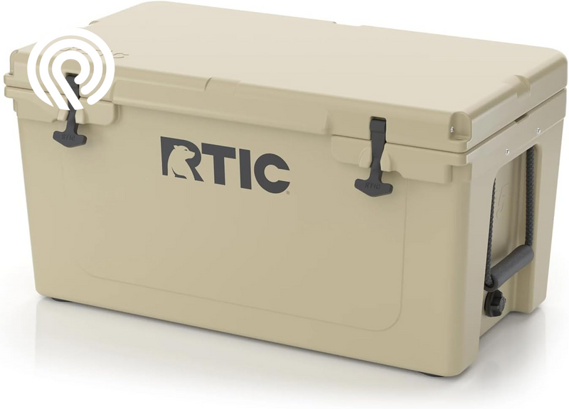RTIC 65 QT Ultra-Tough Cooler Hard Insulated Portable Ice Chest Box for Beach, Drink, Beverage, Camping, Picnic, Fishing, Boat, Barbecue