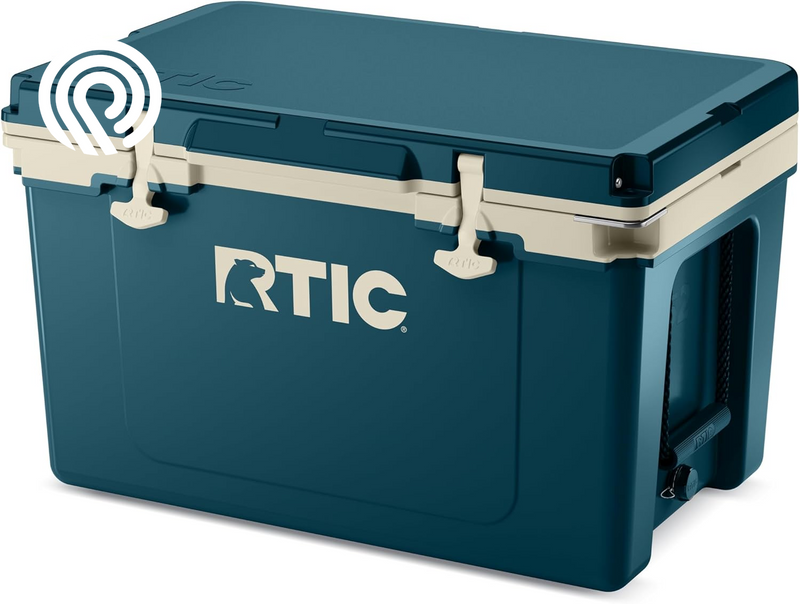 RTIC Ultra-Light 52 Quart Hard Cooler Insulated Portable Ice Chest Box for Beach, Drink, Beverage, Camping, Picnic, Fishing, Boat, Barbecue, 30% Lighter than Rotomolded Coolers