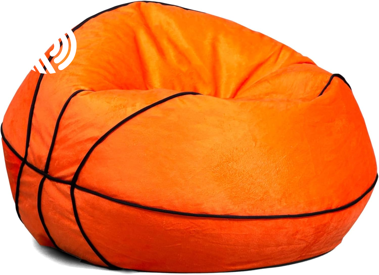 Big Joe Classic Bean Bag Chair, Red Smartmax, Durable Polyester Nylon Blend, 2 Feet Round