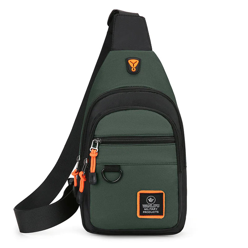 Men's Multi-layer Crossbody Bag - Puck's