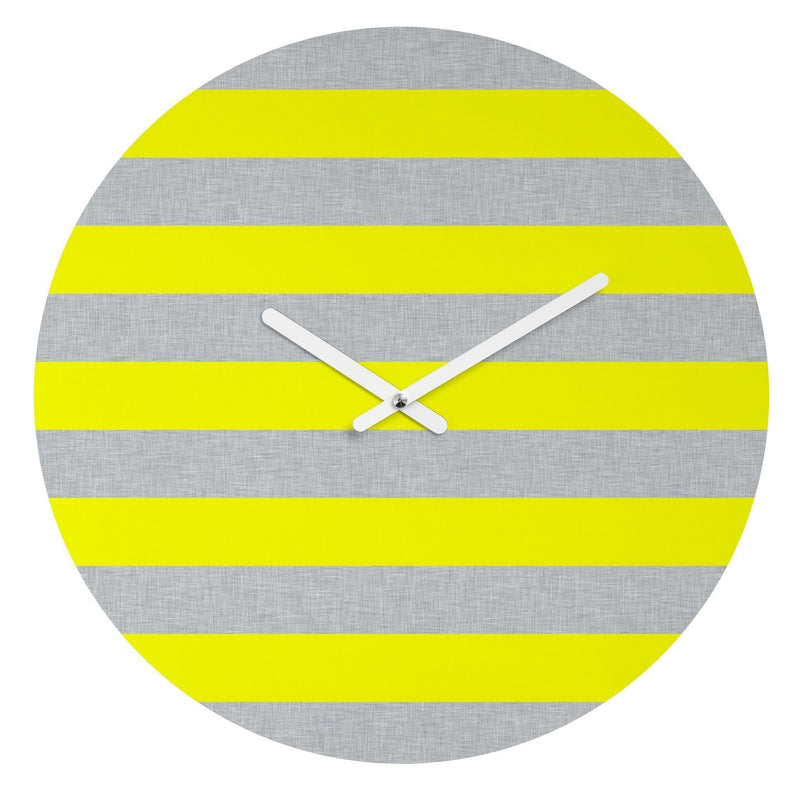 YELLOW LINES WALL CLOCK - Puck's