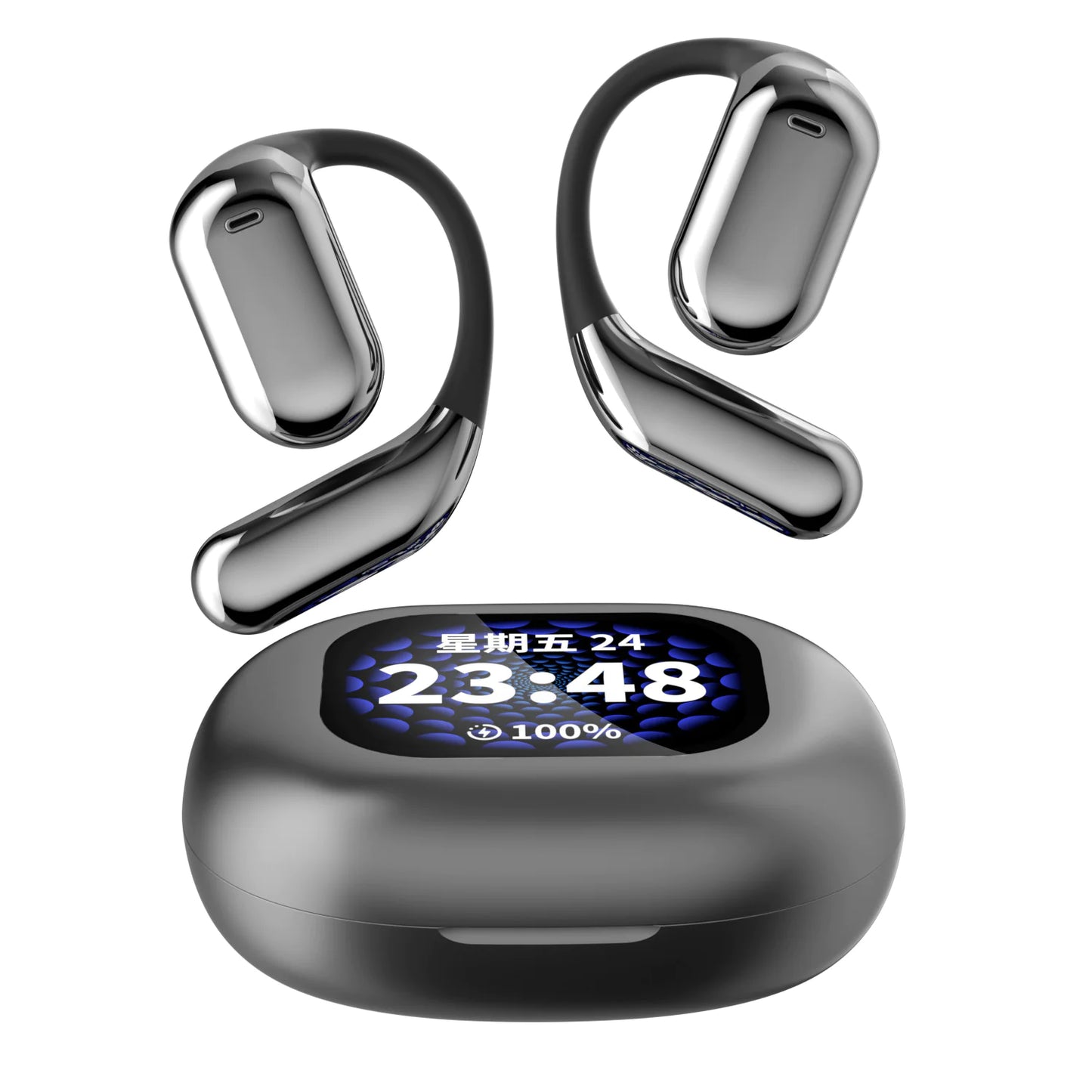 LED Display Ear-mounted OWS Bluetooth Headset - Puck's