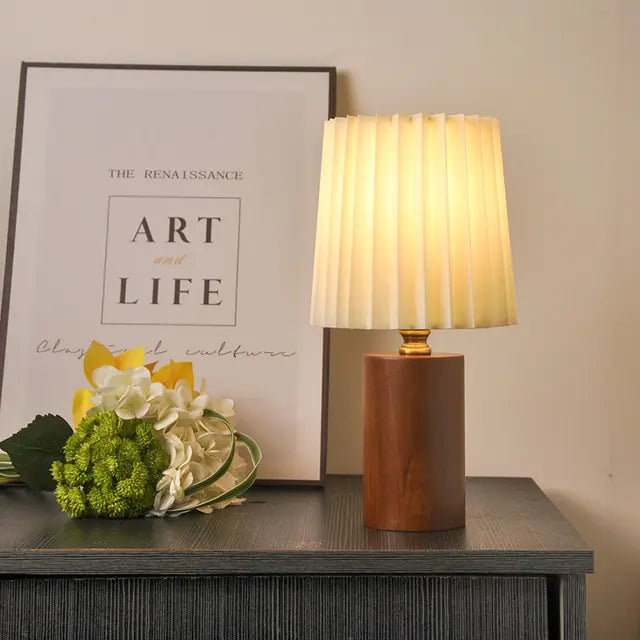 Pleated Medieval Table Lamp - Puck's